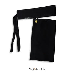 Medium Saudi Niqab with Elegant Golden Charm