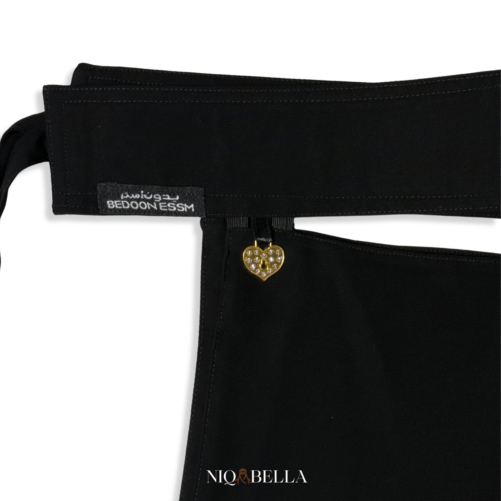 Heart Charm Long Saudi Niqab